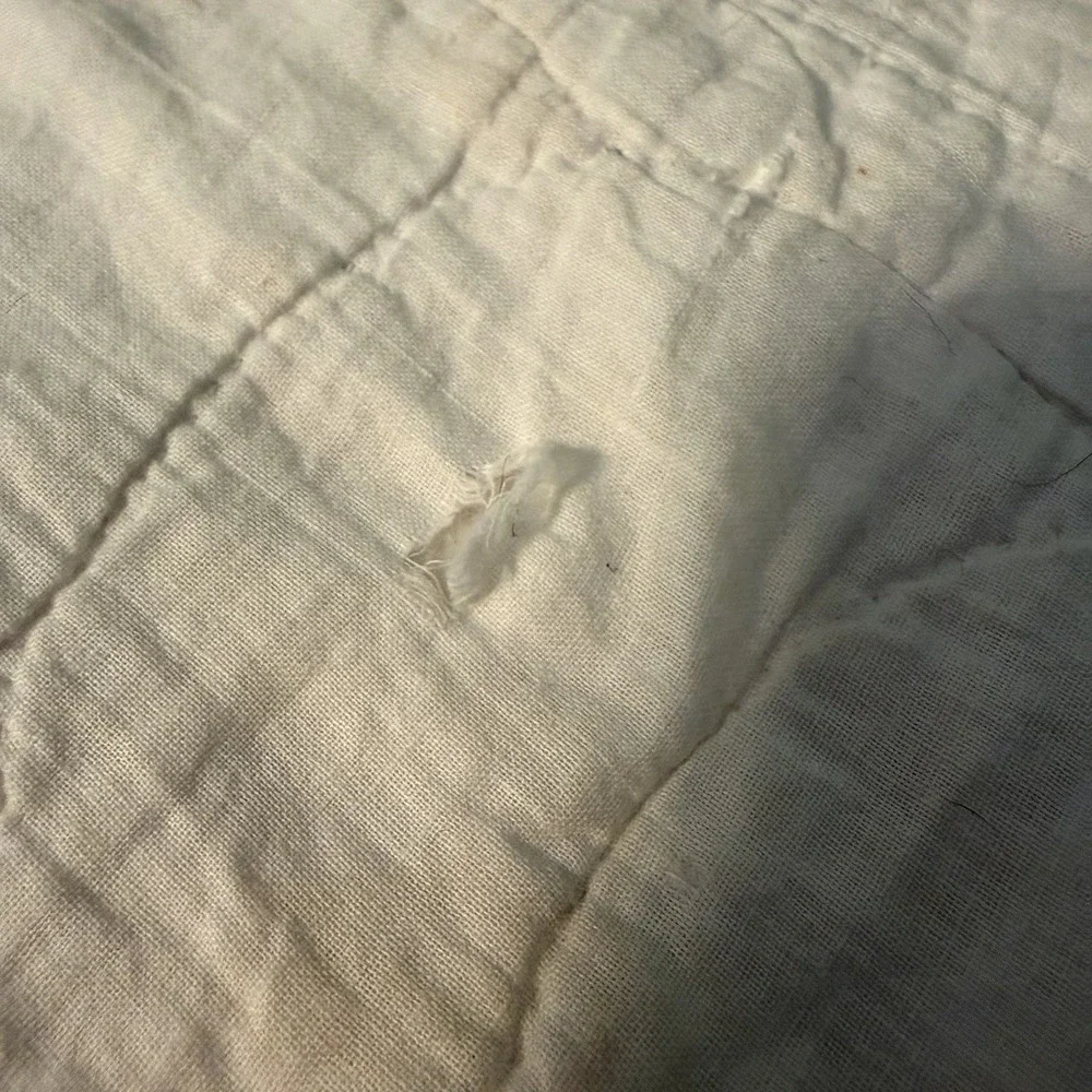 Vintage Hand-Stitched 8 Point Blazing Lone Star Quilt Rainbow Depression Era